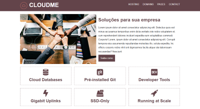 Página de serviços